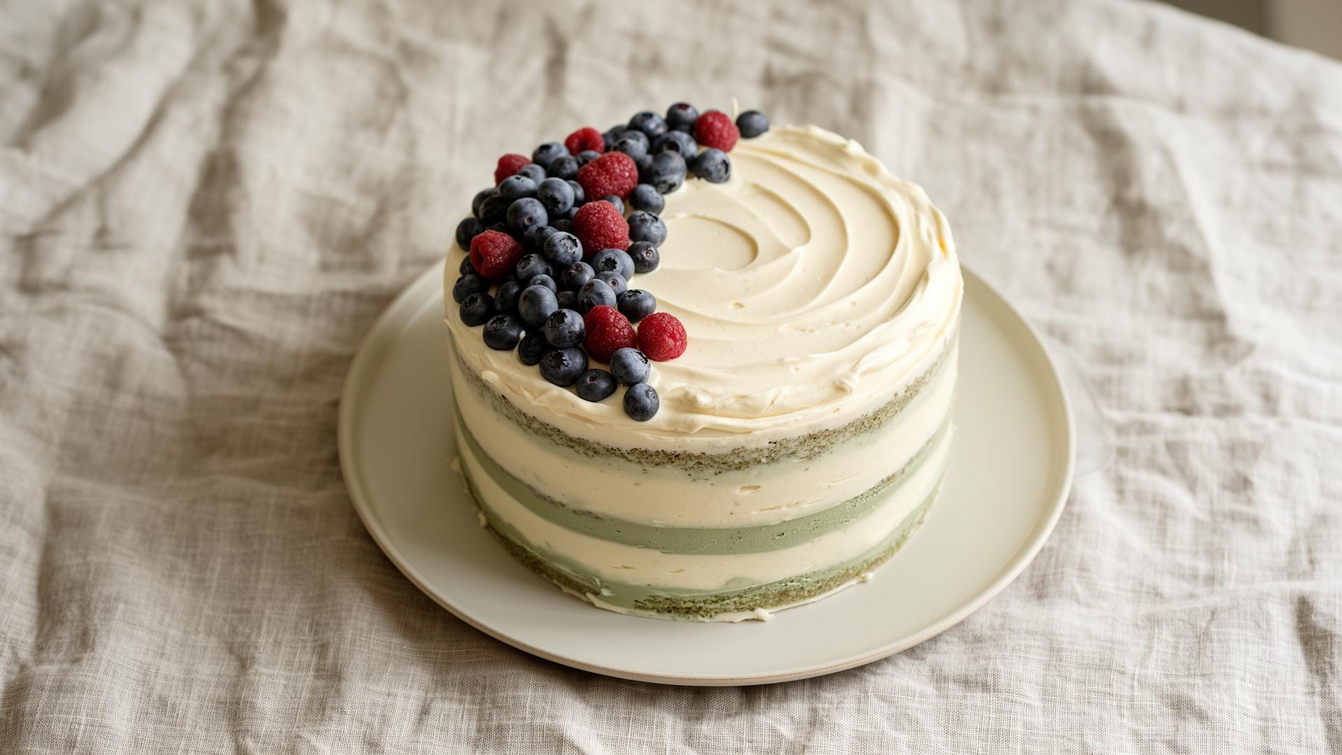 Layered berry cake by Ayann Cakery